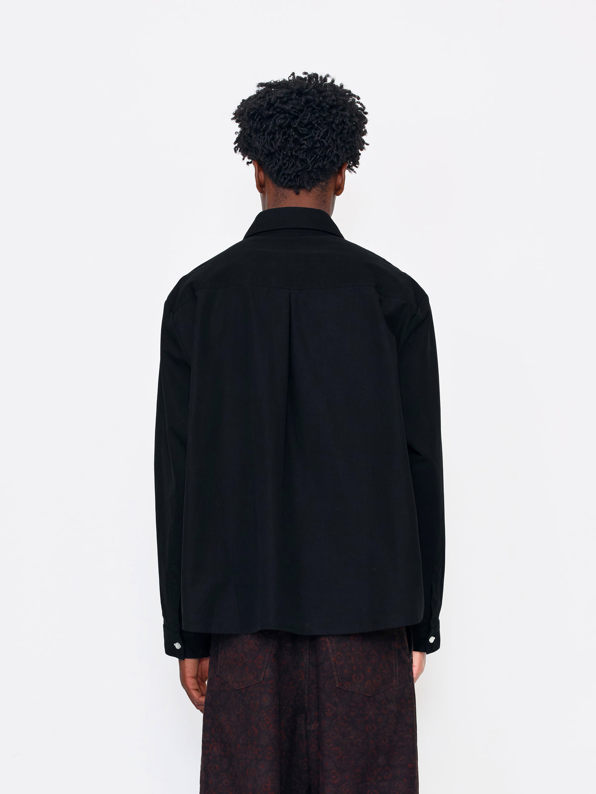 BLACK BEADED UNISEX SHIRT