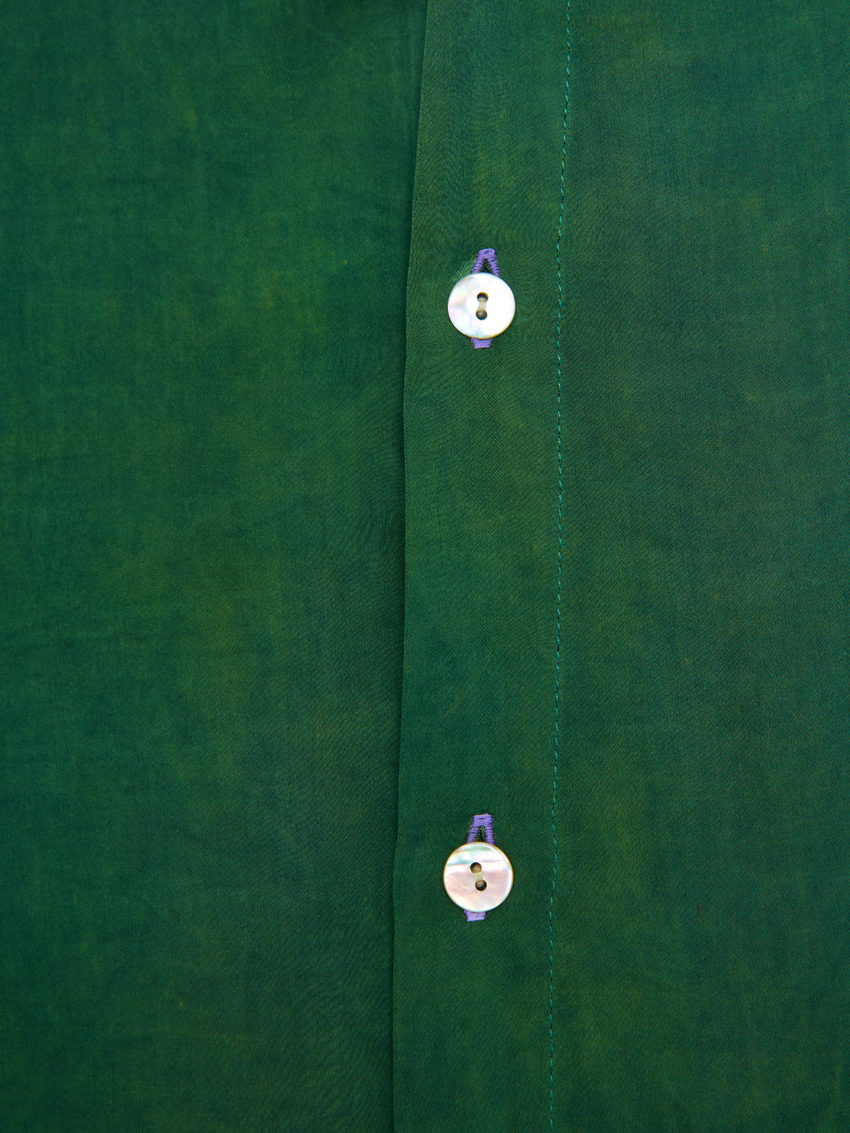 GREEN UNISEX SILK SHIRT