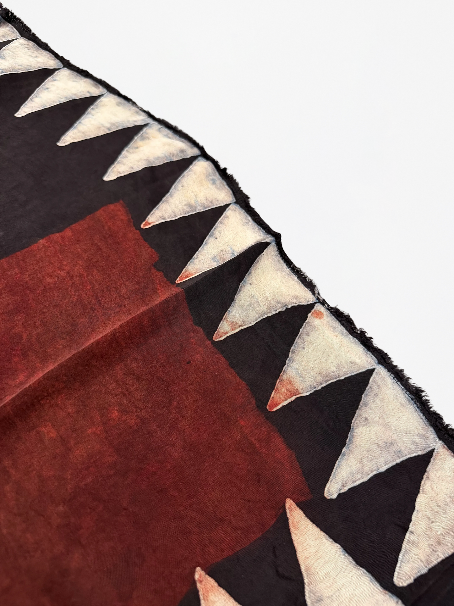ARTISANAL BLOCK PRINT SILK SCARF