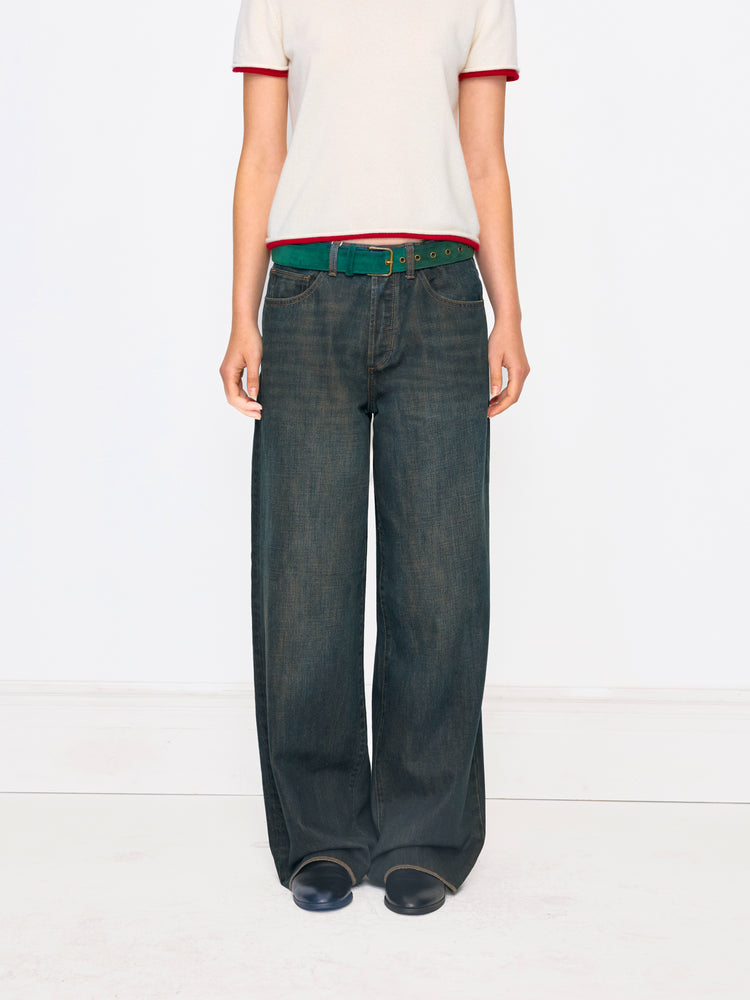 NOISE TINT STRAIGHT UNISEX JEAN