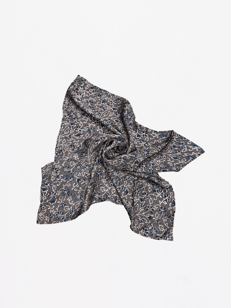 Floral patterned scarf on a white background
