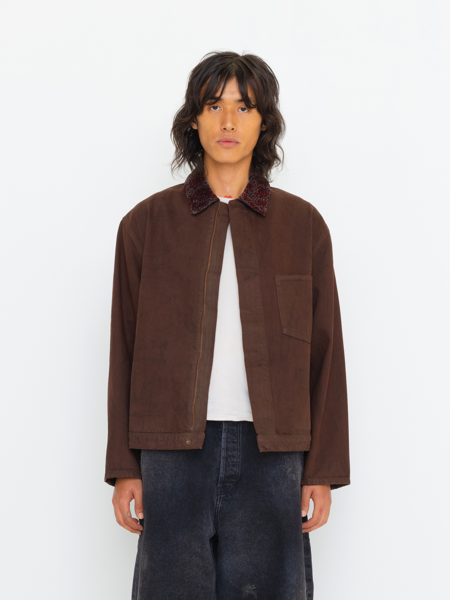 BLOCK COLLAR UNISEX JACKET