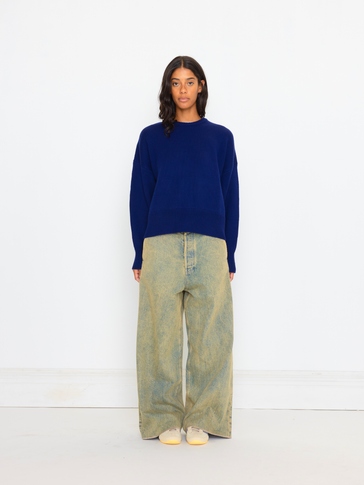 BLUE WOOL SWEATER