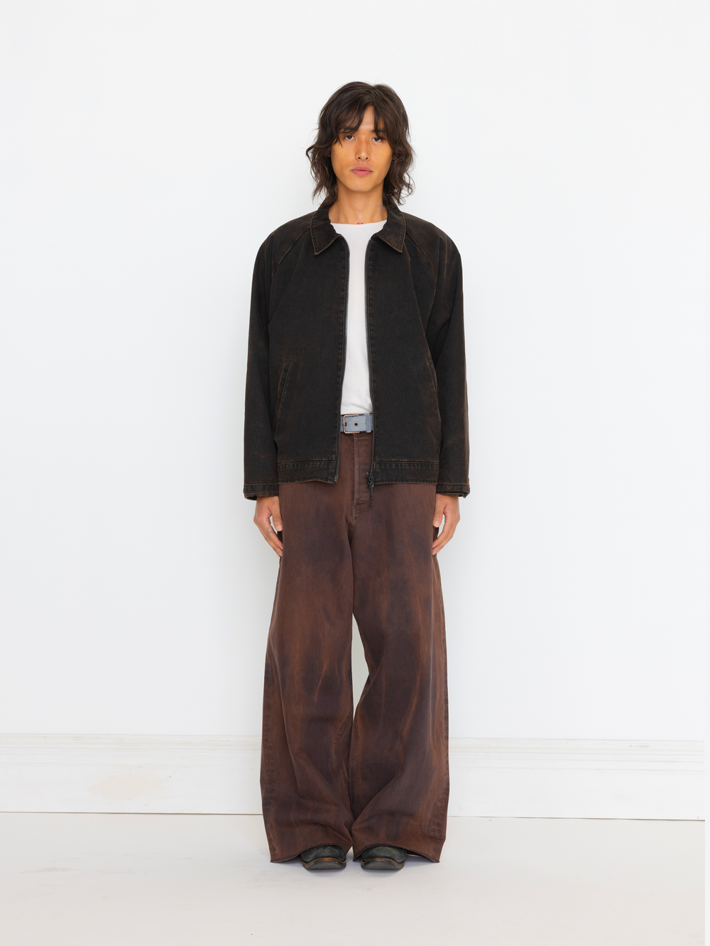 RUSTED BLACK OVERSIZED UNISEX BOMBER