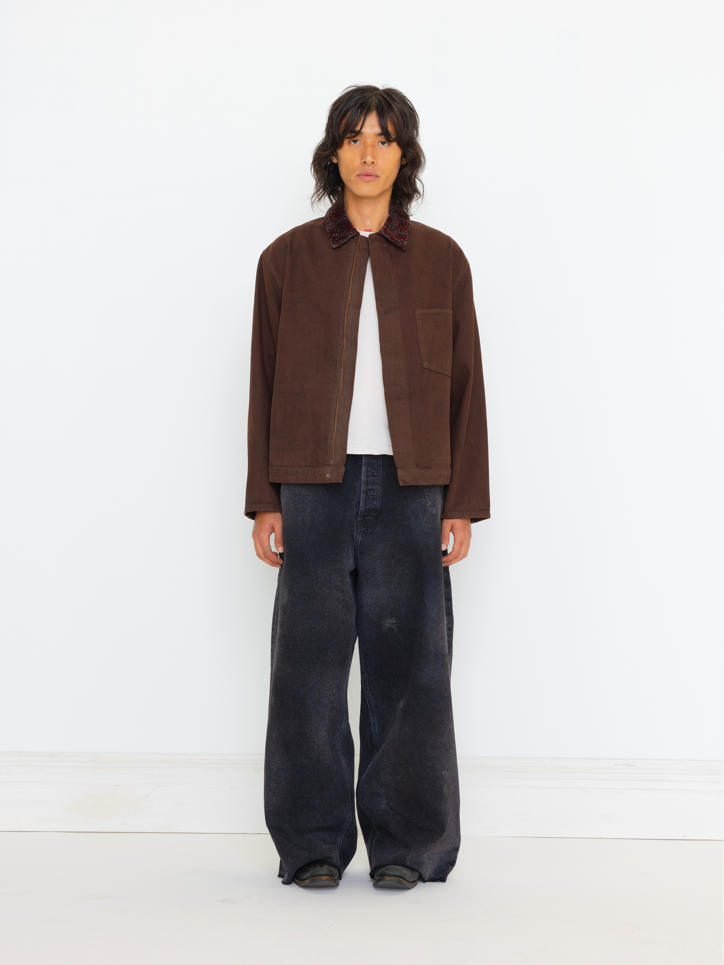 BLOCK COLLAR UNISEX JACKET