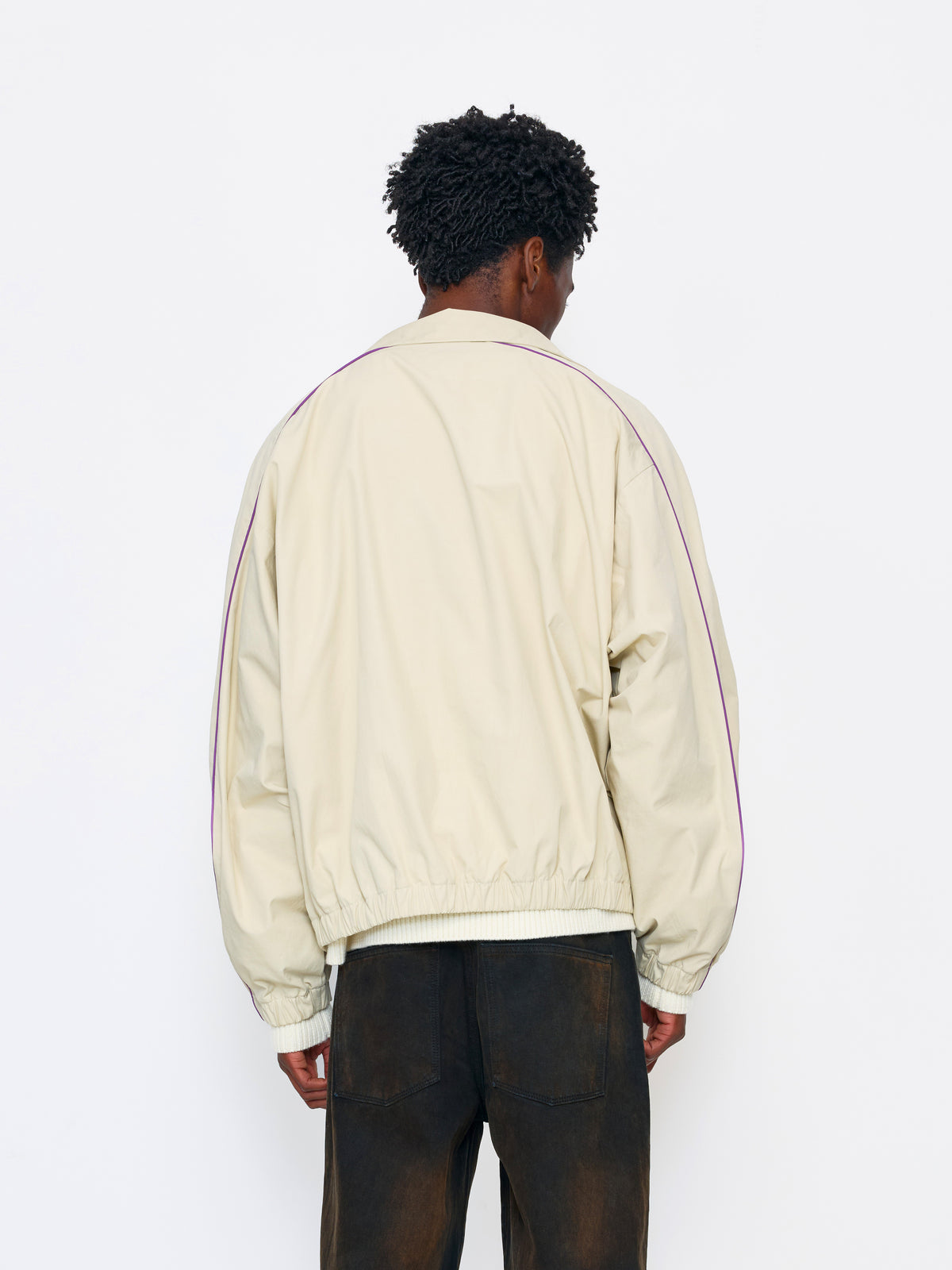 PURPLE TAN UNISEX FOOTBALL JACKET