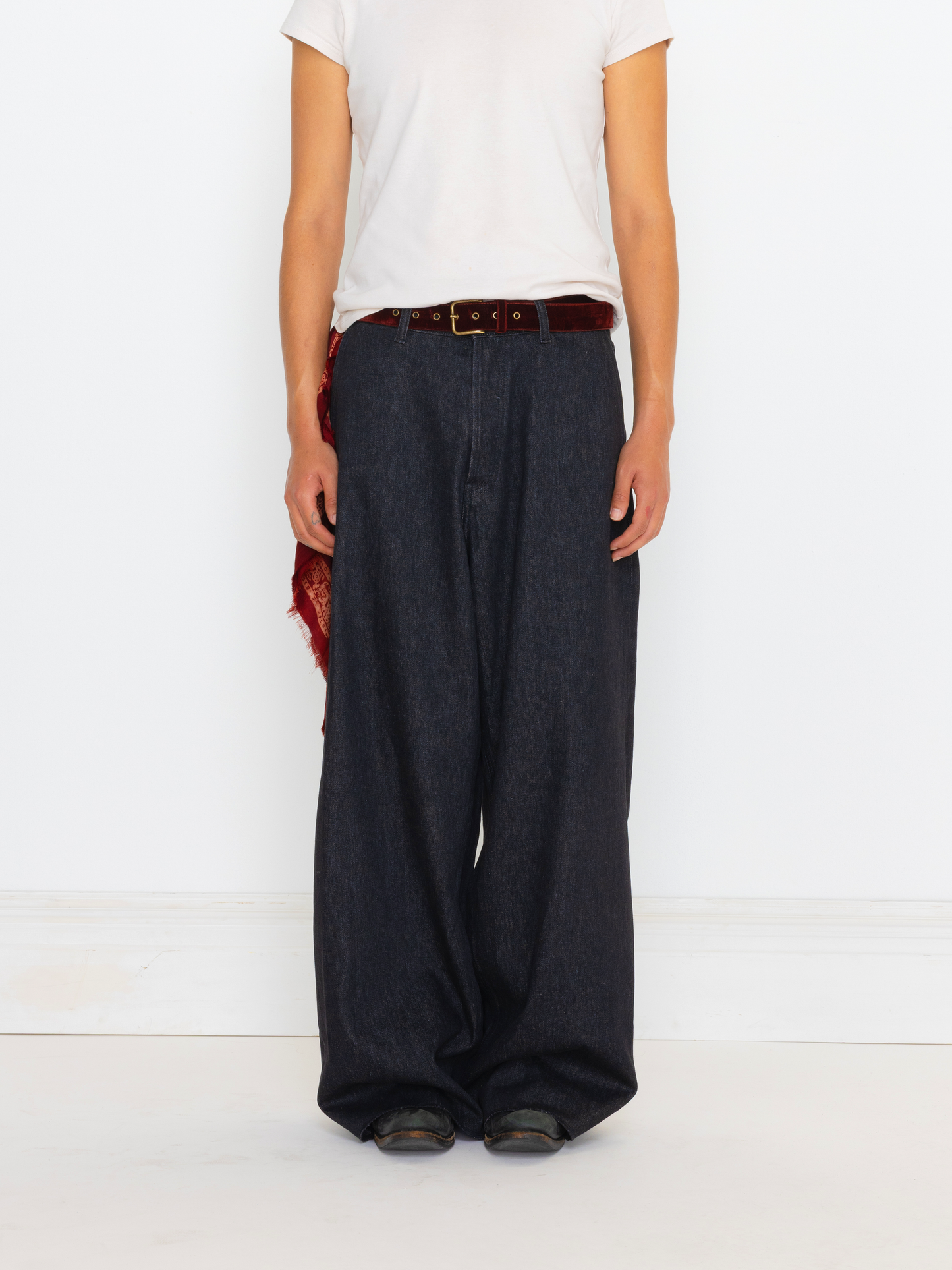 RAW DENIM BAGGY UNISEX JEAN