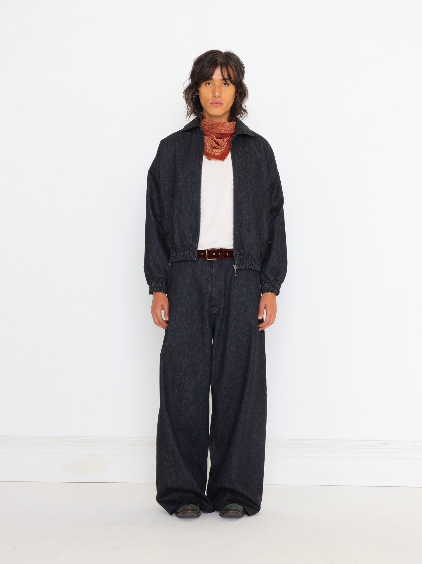 RAW DENIM BAGGY UNISEX JEAN