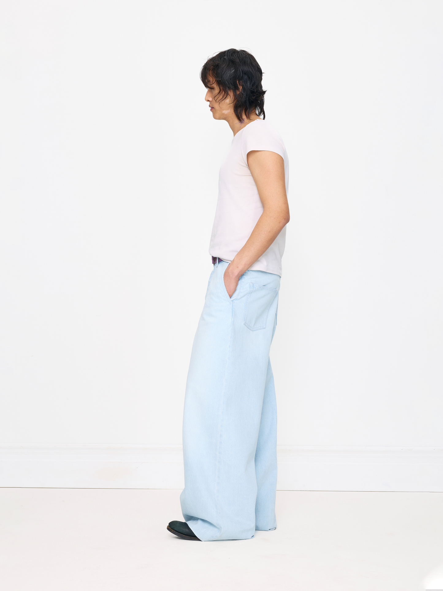 ICE BLUE BAGGY UNISEX JEAN