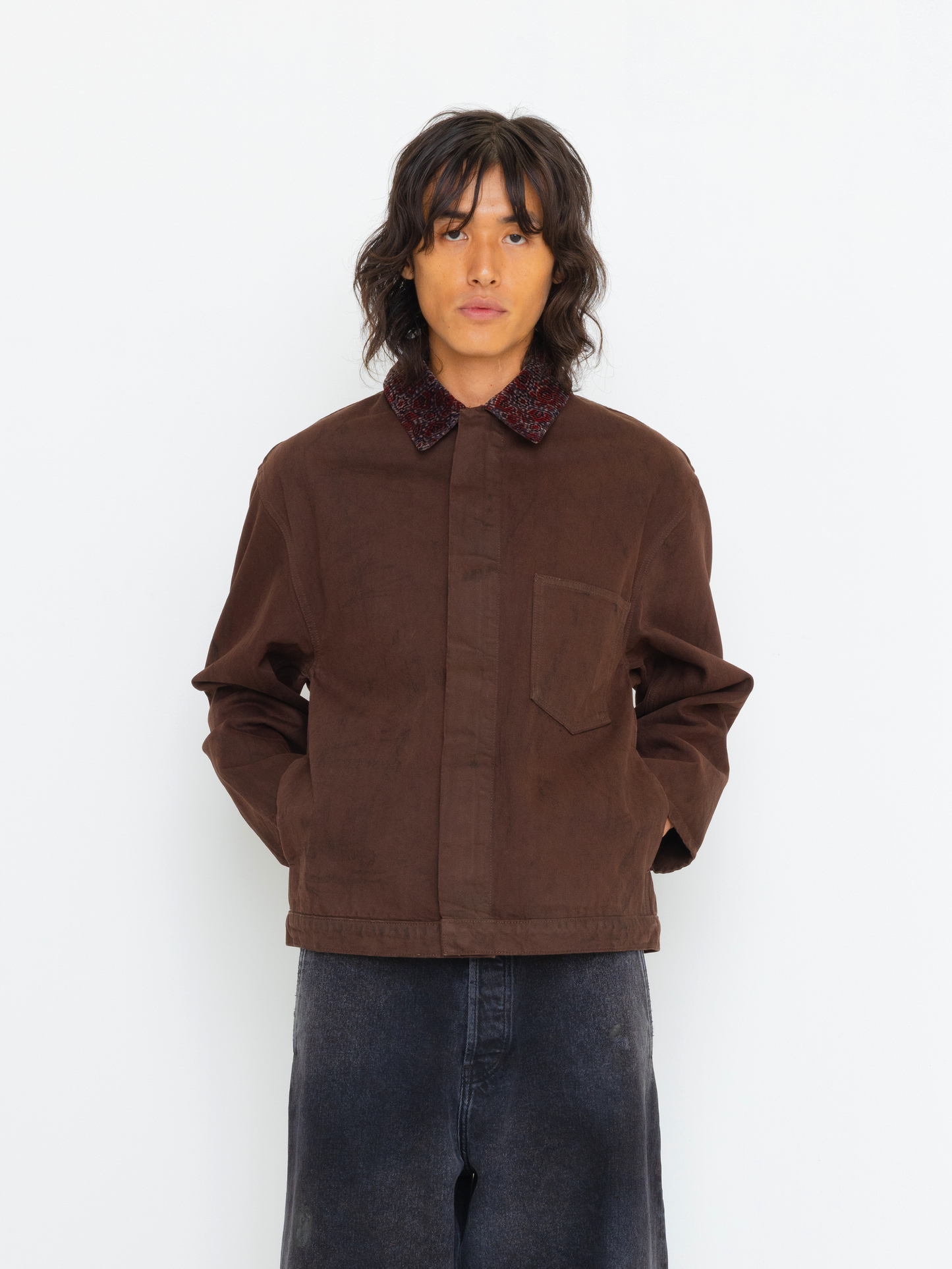 BLOCK COLLAR UNISEX JACKET