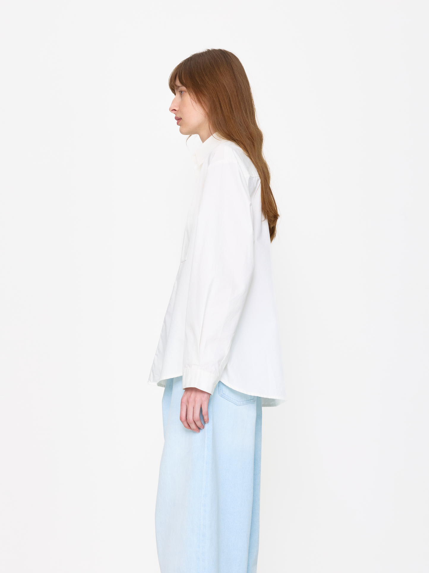 WHITE BEADED UNISEX SHIRT
