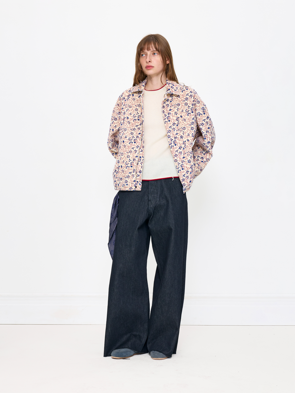 RAW DENIM BAGGY UNISEX JEAN