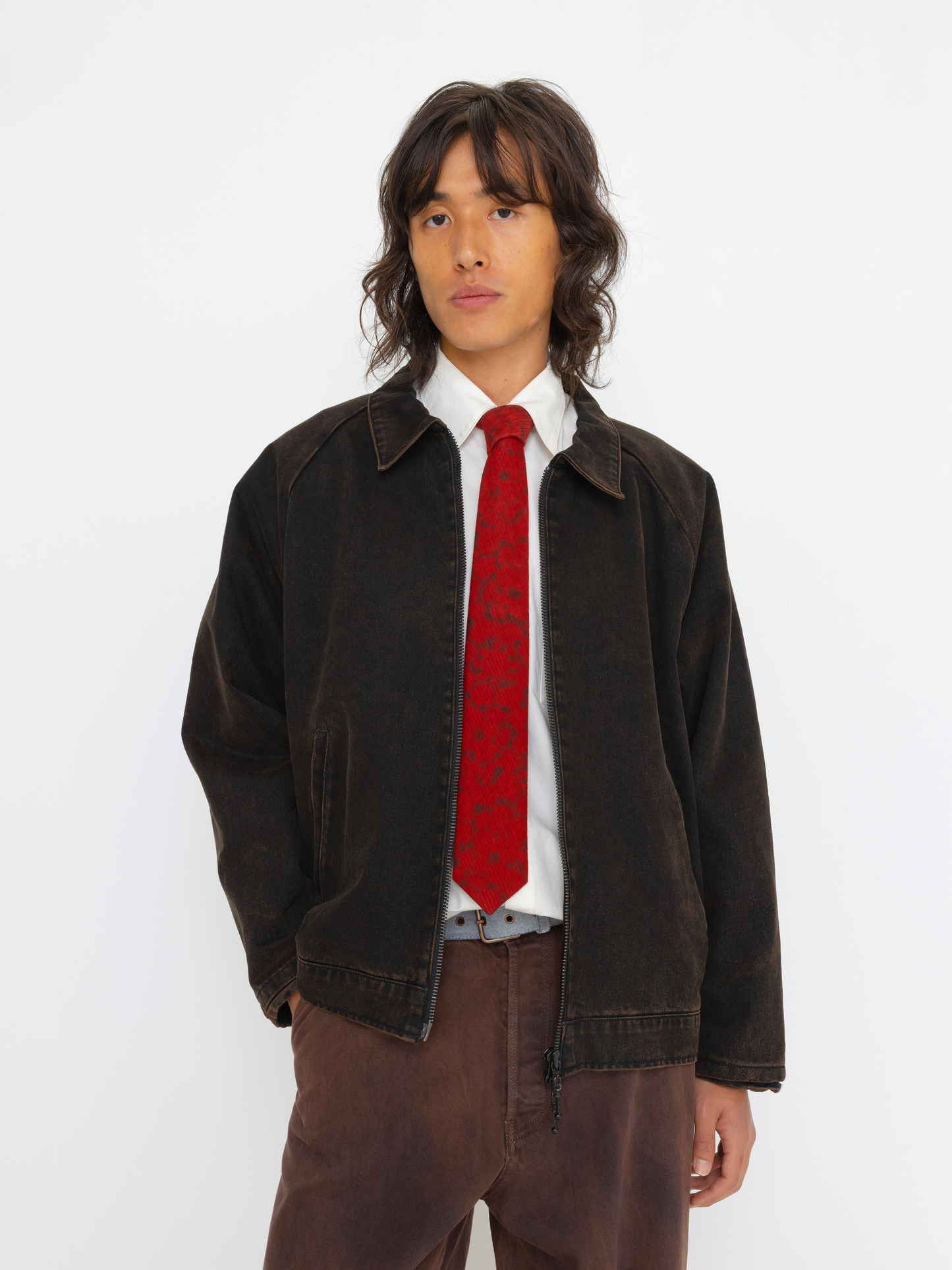RUSTED BLACK OVERSIZED UNISEX BOMBER
